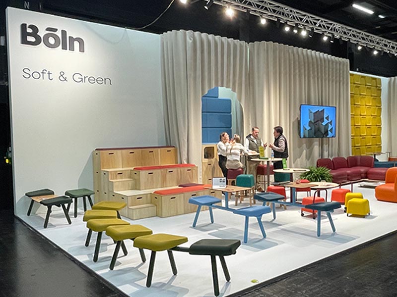 Orgatec 2024 – BOLN : Mobilier de collectivité écologique et ludique